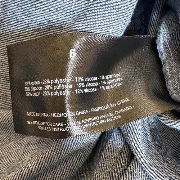 Christian Siriano Gloria Vanderbilt Denim Trench jacket 6 - Picture 15 of 16